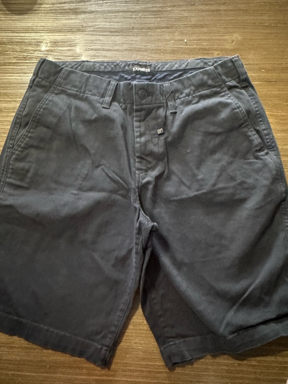 Express Men's Navy Blue Shorts